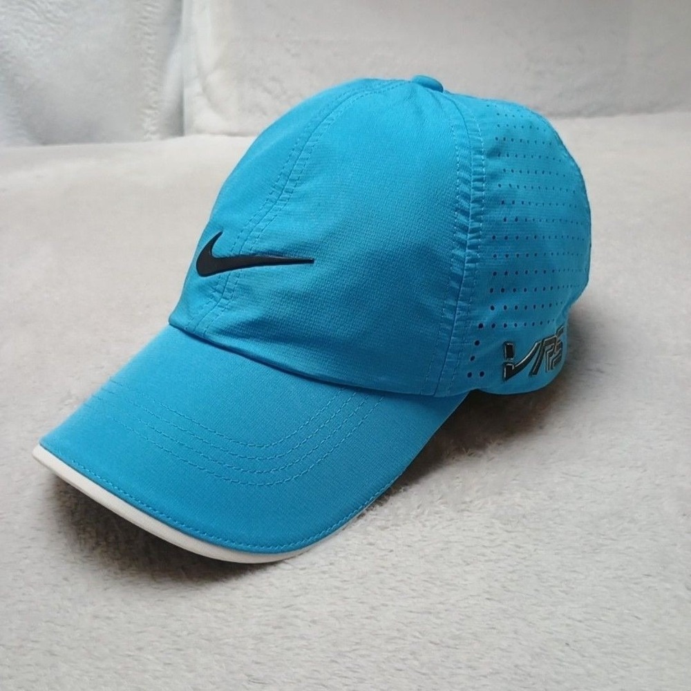 Nike Golf Hat Cap Strap Back Mens Blue Tour VRS RZN Dri-FIT Breathable 638290